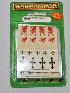 Warhammer Fantasy Decals OOP, Citadel Miniatures Red Griffon Cross And More - Picture 1 of 5