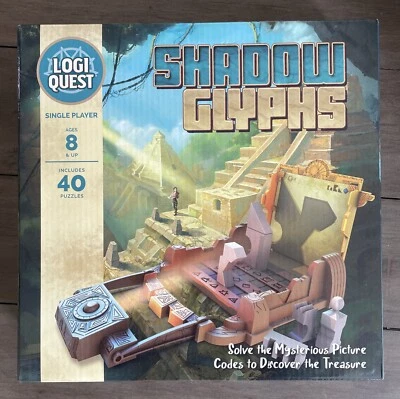 Shadow Glyphs Logic Puzzle Board Game | LogiQuest Puzzle Adventure Game Ages 8+ - Image 1 of 2