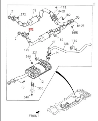 Exhaust Pipe Nut For Isuzu Trooper 96-02 Acura SLX 96-99 Part  8971705241 - Image 1 of 2