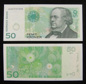 Norway Paper Money 50 Kroner 2011 Uncirculated - Picture 1 of 1