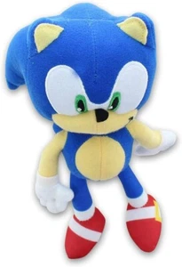 Sonic the Hedgehog Plüschtier 8 Zoll blau Plüschtier SEGA Neu mit Etikett - Bild 1 von 2