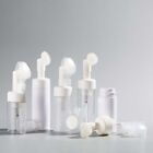 Froth Pump Spray Bottle Refillable Bottles Foaming Bottle With Cleansing Brush