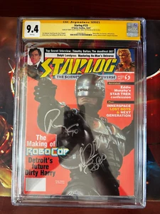 Starlog #123 CGC 9.4 Signed By Peter Weller & Ronny Cox Robocop - Picture 1 of 3