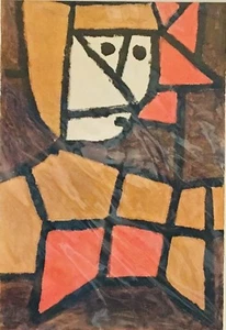 Expressionism Art Reproduction, Paul Klee, "Woman In Native Costume" Yr 1940 - Picture 1 of 2