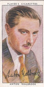 Anton Walbrook, Players Cigarette Card. Film Stars 3rd No50*