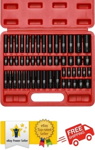 Juego de 50 PIEZAS de enchufes de impacto maestro de unidad de 1/4", profundos y poco profundos, métricos/SAE, 6 puntos, CR-V - Imagen 1 de 7