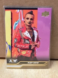 2024 Upper Deck AEW #12 RUBY SOHO Gold Parallel SP - Picture 1 of 2