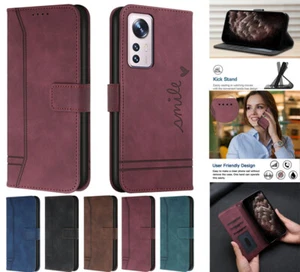 For Xiaomi Mi 12 Pro 10T 11T Redmi Note 10s 11s Leather Wallet Flip Case Cover - Picture 1 of 13