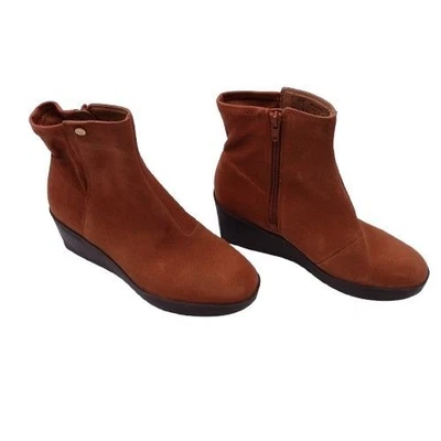 NUEVA Bota Corta Vionic Skylar Para Mujer Cómoda Cuña Talla 7.5 Ancho Marrón Foto 1 de 4