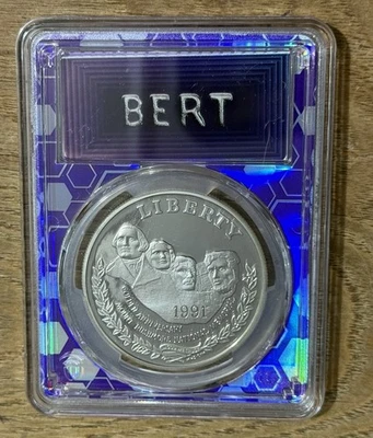 1991-S Mount Rushmore Silver Commemorative Dollar PR70DCAM PCGS LIMITED BERT - Image 1 of 2
