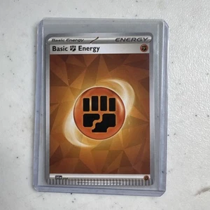 Fighting Energy Pokemon Card CRIMPED ERROR - Picture 1 of 4