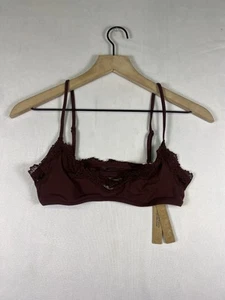 SKIMS Fits Everybody Lace Triangel Pullover Bralette Oxblood Gr. S Neu mit Etikett - Bild 1 von 7