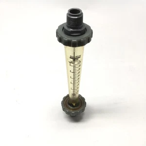 Medidor de flujo en línea azul-blanco F-45500L-8, 0-5GPM / 0-20LPM, 1/2" NPT, 8-7/8" de largo - Imagen 1 de 4