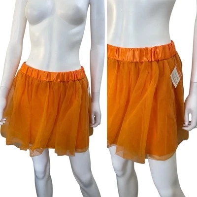 Falda Tutú Lg Nueva Celebrála Naranja Halloween Disfraz Payaso Ballet Danza Nueva con Etiquetas Foto 1 de 4