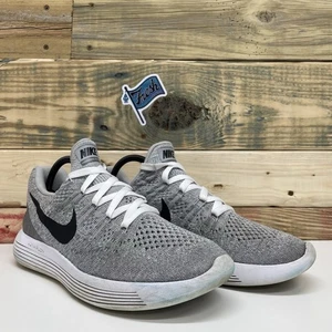 Nike LunarEpic Flyknit 2 scarpe da corsa sportive basse da uomo taglia 10 grigio lupo - Foto 1 di 12