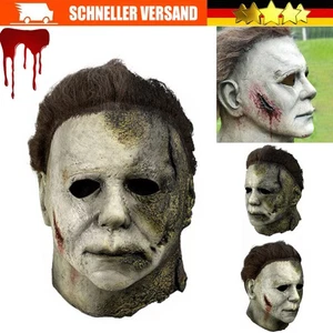 Deluxe Michael Myers Maske KarnevalLatex Kopf Erwachsenes Kostüm Geschenk🩸 - Bild 1 von 15