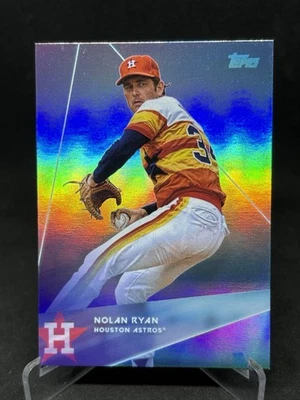2020 Topps X Steve Aoki - Wave 1 Nolan Ryan #12 Rainbow Foilboard ASTROS 091725 - Image 1 of 2