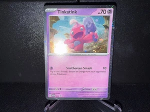 Tinkatink 025 2023 Pokemon SVP Black Star Promo Cosmos DOUBLE SWIRL Card NM+ 🌀 - Picture 1 of 4