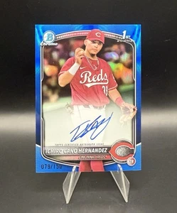 Bowman Ichiro Cano Hernández 2025 1st Bowman VERDADERO refractor azul automático/150 rojos - Imagen 1 de 2
