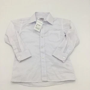 ISAAC MIZRAHI Boys Long Sleeve Shirt, White, Size:5 - Picture 1 of 4