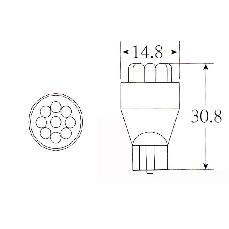 Okyami Blister 2 lampadina Led 12v T15 Bianca E03002112 - Immagine 1 di 1