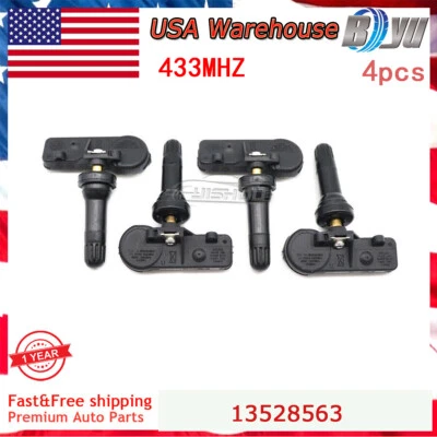 For 2019-2023 Silverado Sierra 1500 TPMS 13528563 Set 4PCS Tire Pressure Sensors - Image 1 of 4