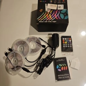 L8Star Smart LED Strip Lights 50ft. RGB Room 5050 SMD Tape Color Changing USB - Picture 1 of 11