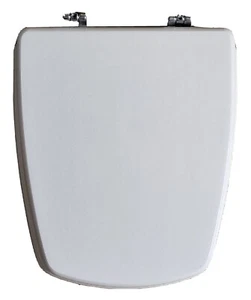 Ideal Std Accent Resin Replacement Toilet Seat in OLD ENGLISH WHITE & CP hinges - Picture 1 of 4