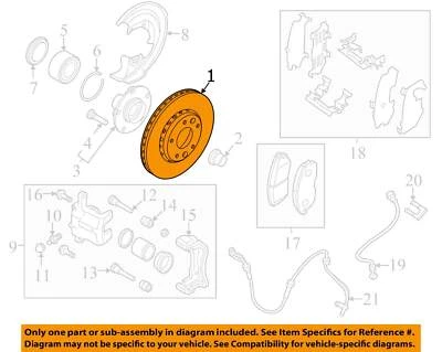 NISSAN OEM 20-25 Kicks,Sentra Front Suspension Brake Components-Rotor 402066LE0A - Image 1 of 2