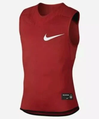NIKE Vapor Speed Red White Integrated Padding Football Top Shirt NEW Mens XL 2XL - Image 1 of 4