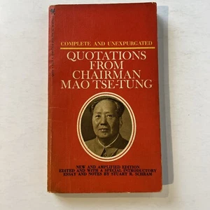 QUOTATIONS FROM MAO TSE-TUNG Edited by Stuart R. Schram 1967 Paperback - Picture 1 of 5