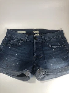 William Rast Birdie Boy Jean Denim Shorts Size 29 Paint Splatter Nice - Picture 1 of 10