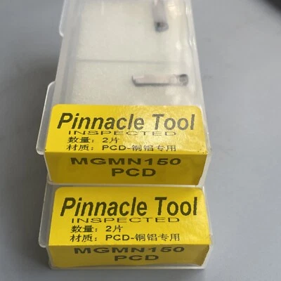 2pcs MGMN150 PCD polycrystalline diamond PCD Grooving inserts 1.5mm For MGEHR/L - Image 1 of 4