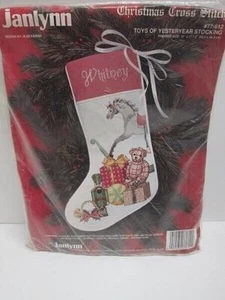 Janlynn TOYS OF YESTERYEAR STOCKING 77-612 Cross Stitch Kit – NIP ~ SEALED - Picture 1 of 4