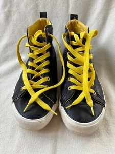 Converse Harry Potter Hufflepuff High Top Shoes Size 11 Unisex Yellow Black - Picture 1 of 16
