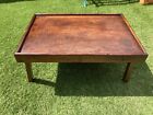 Antique Vintage Wooden Folding Butlers Bed Drinks Tray Side Card Games Table
