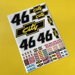 10ème échelle 1:10 RC Nascar voiture de course « Days Of Thunder » CITY autocollants - Photo 1/2