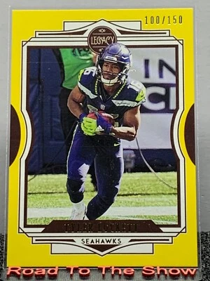 2021 Panini Legacy Yellow /150 Tyler Lockett #99 Seahawks - Image 1 of 3