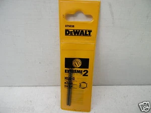 DeWALT DT5038  EXTREME   PACK OF 2   3MM  HSS-G METAL DRILL BITS - Picture 1 of 1