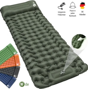 Isomatte selbstaufblasend Camping Luftmatratze Matratze Campingmatte Fußpumpe - Bild 1 von 17