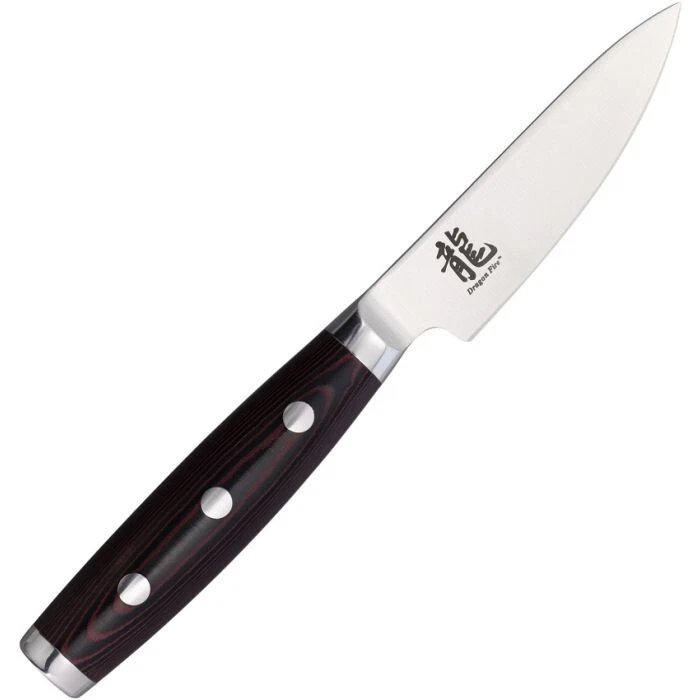Dragon by Apogee Kitchen Paring Knife CTS-BD1 Steel Blade Micarta DRGF-PARI-0350
