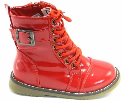 Niños Pequeños Bebés Niñas Combate Moda Cómodas Botas Zapatos Talla 9-13, 1-4 Foto 1 de 4
