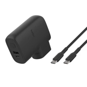 Belkin BOOST CHARGE™ Hybrid Wall Charger 25W, Power Bank 5K, Travel Adapter Kit - Picture 1 of 5