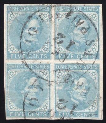 CSA #6, Bloque de 4, SAN ANTONIO, TEX CDS 12 DEC. con PAGADO (integral) ¡RARO! Foto 1 de 3