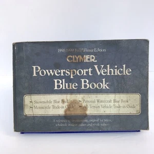 1998-1999 Clymer Sport Vehicle Blue Book Manual Snowmobile Motorcycle PWC ATV - Foto 1 di 6