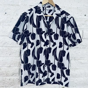 Level Ten Design Shirt Mens MShort Sleeve white black - Picture 1 of 6