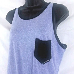 Volcom Pocket Tank Top Heather Purple NS Shirt Unisex Size S - Foto 1 di 7