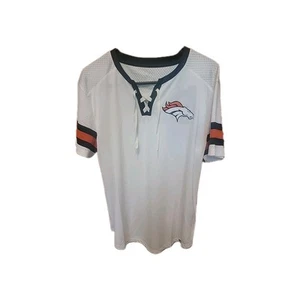 Womens Large Fanatics Denver Broncos Tie Shirt - Picture 1 of 2