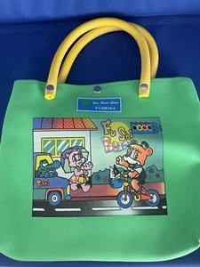 *KIDS FLORIDA FU SHI  BEAR  GREEN TOTE BOOK  BAG WITH SNAP & HANDLES - Picture 1 of 2