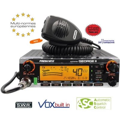 President George II AM/FM/SSB 4/12 Watt CB-Funkgerät - Bild 1 von 3